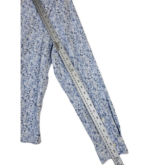 Saks Fifth Avenue XL Long Sleeve Button Down Shirt Abstract White & Blue Pattern - Picture 8 of 8